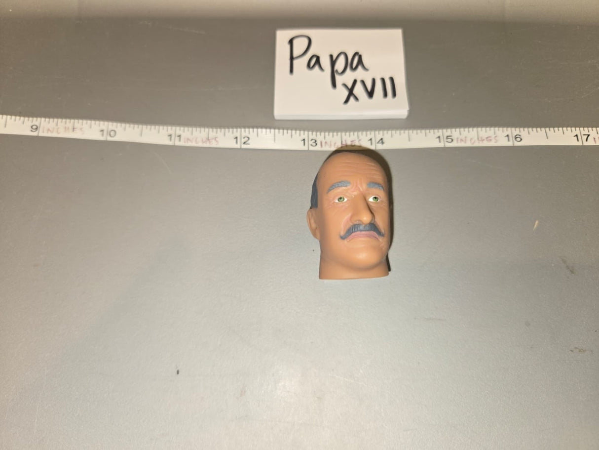 1/6 Scale Head Sculpt with Mustache - Papa XVII