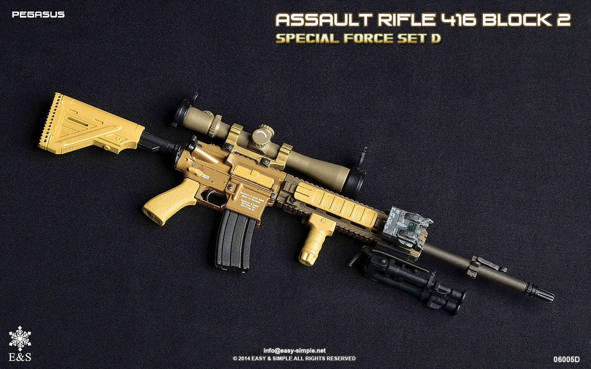 1/6 Scale Modern Era ASSAULT RIFLE 415 BLOCK 2 Weapons Set - NIB Easy and Simple Set D - OKW I