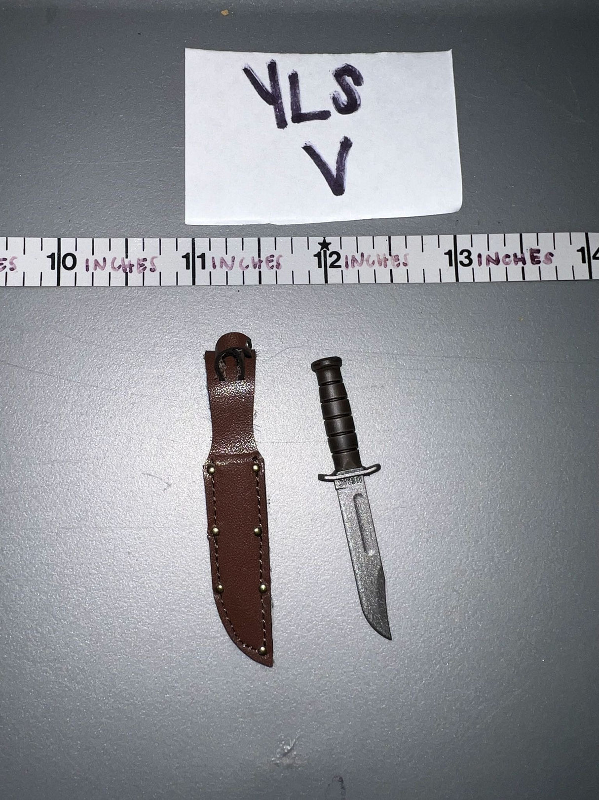 1/6 Scale WWII US USMC Ka-Bar Knife -  Facepool Snafu Mortarman