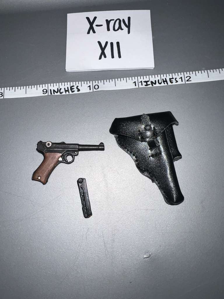1/6 Scale WWII German Leather Holster and Pistol