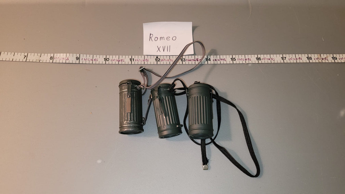 1:6 WWII German Gas Mask Canister Lot