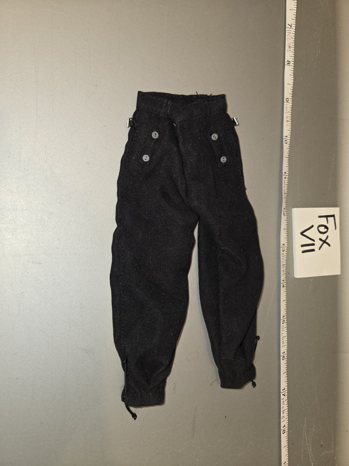 1/6 Scale WWII German Black Tanker Pants - Fox VII