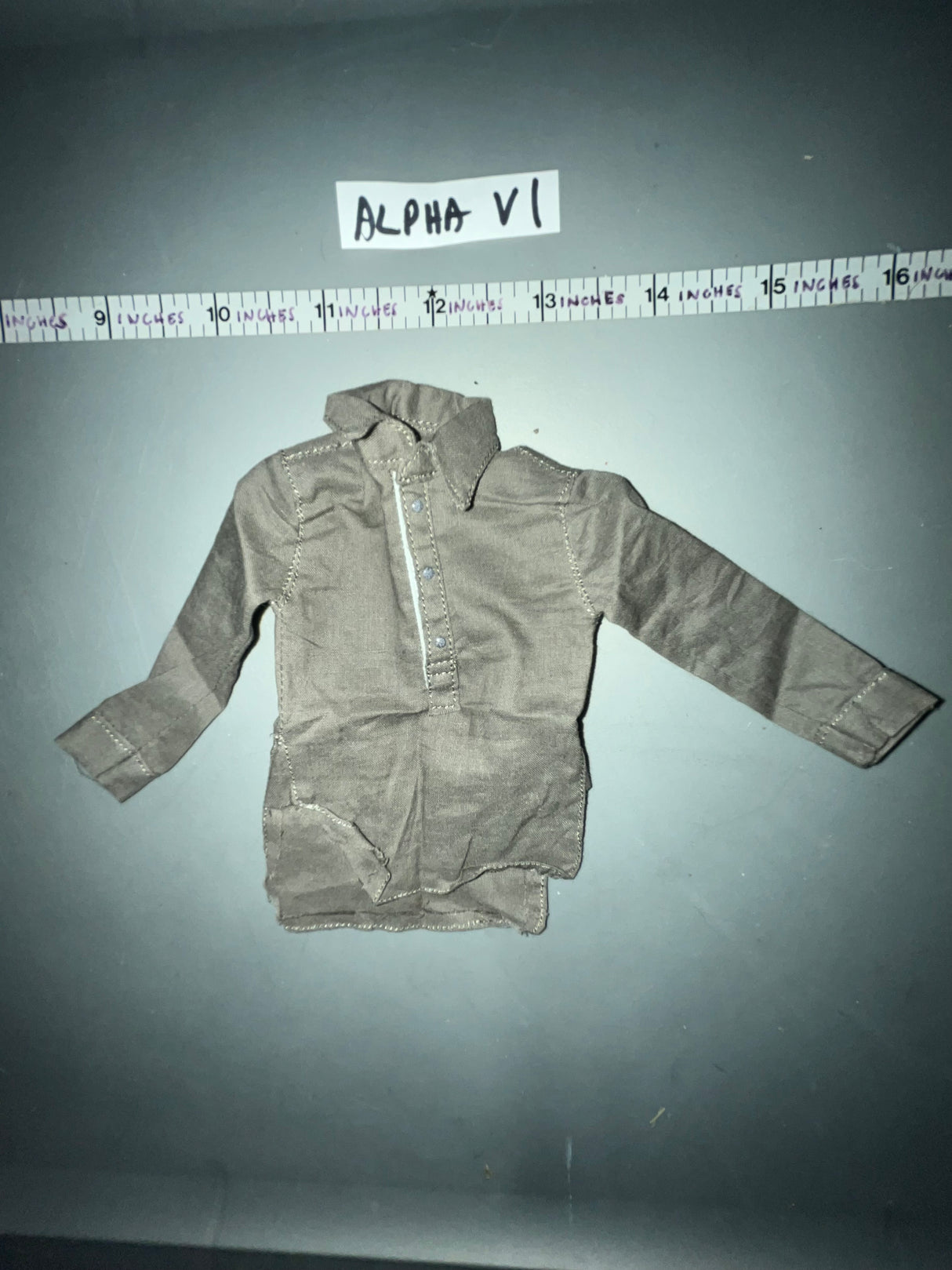 1/6 Scale WWII German Grey Work Shirt -
