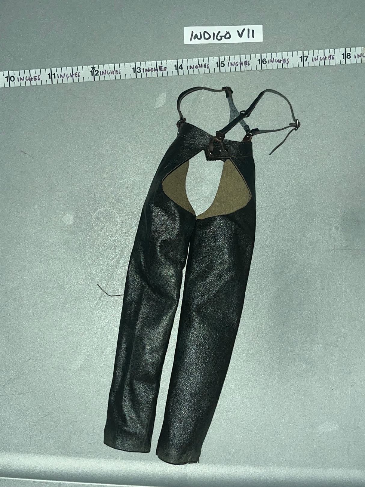 1/6 Scale Western Era Female Leather Chaps - Shadi Wilderness Cowgirl