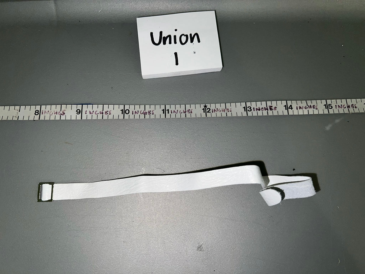 1/6 Scale Civil War White Leather Belt