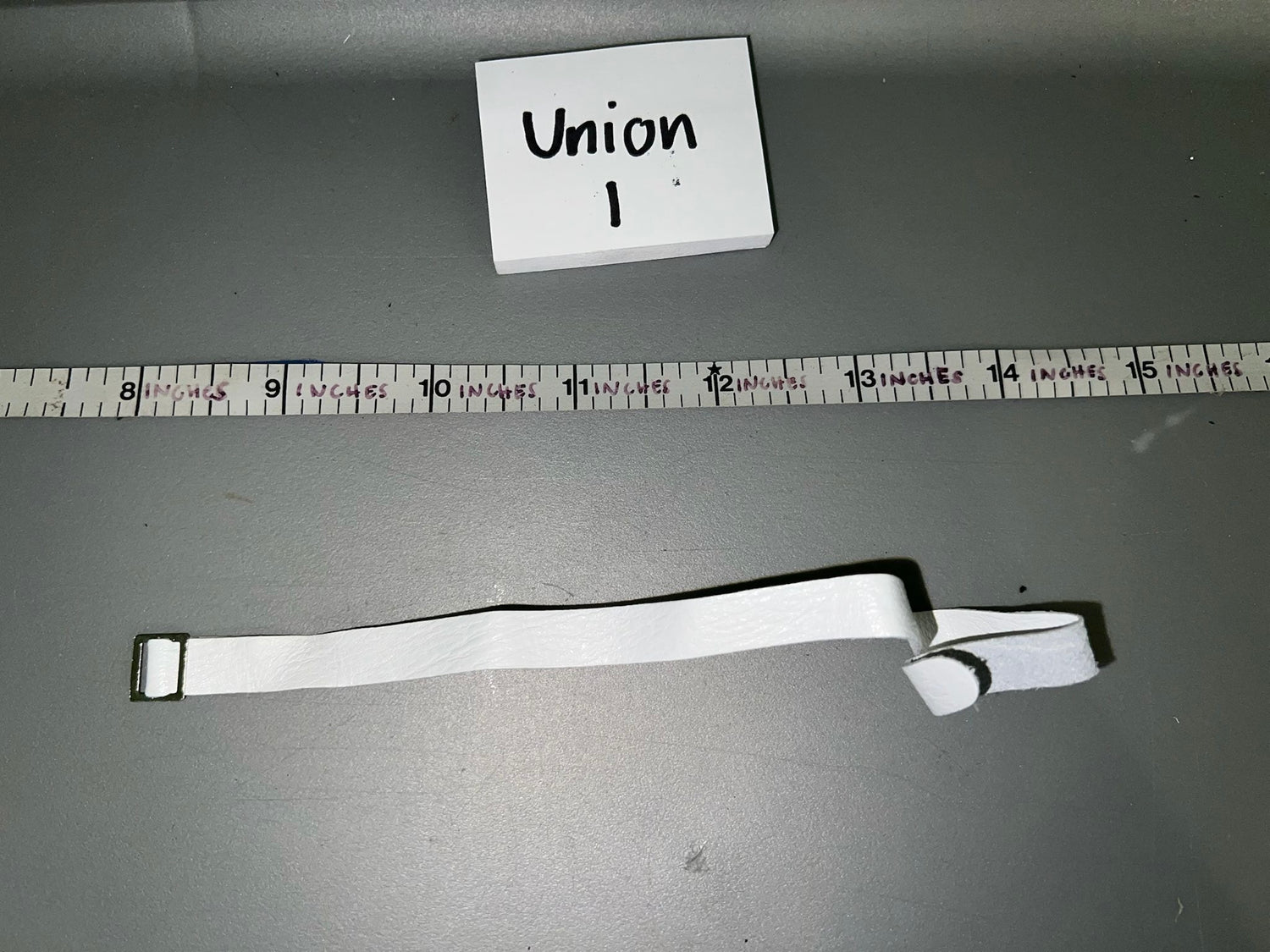 1/6 Scale Civil War White Leather Belt