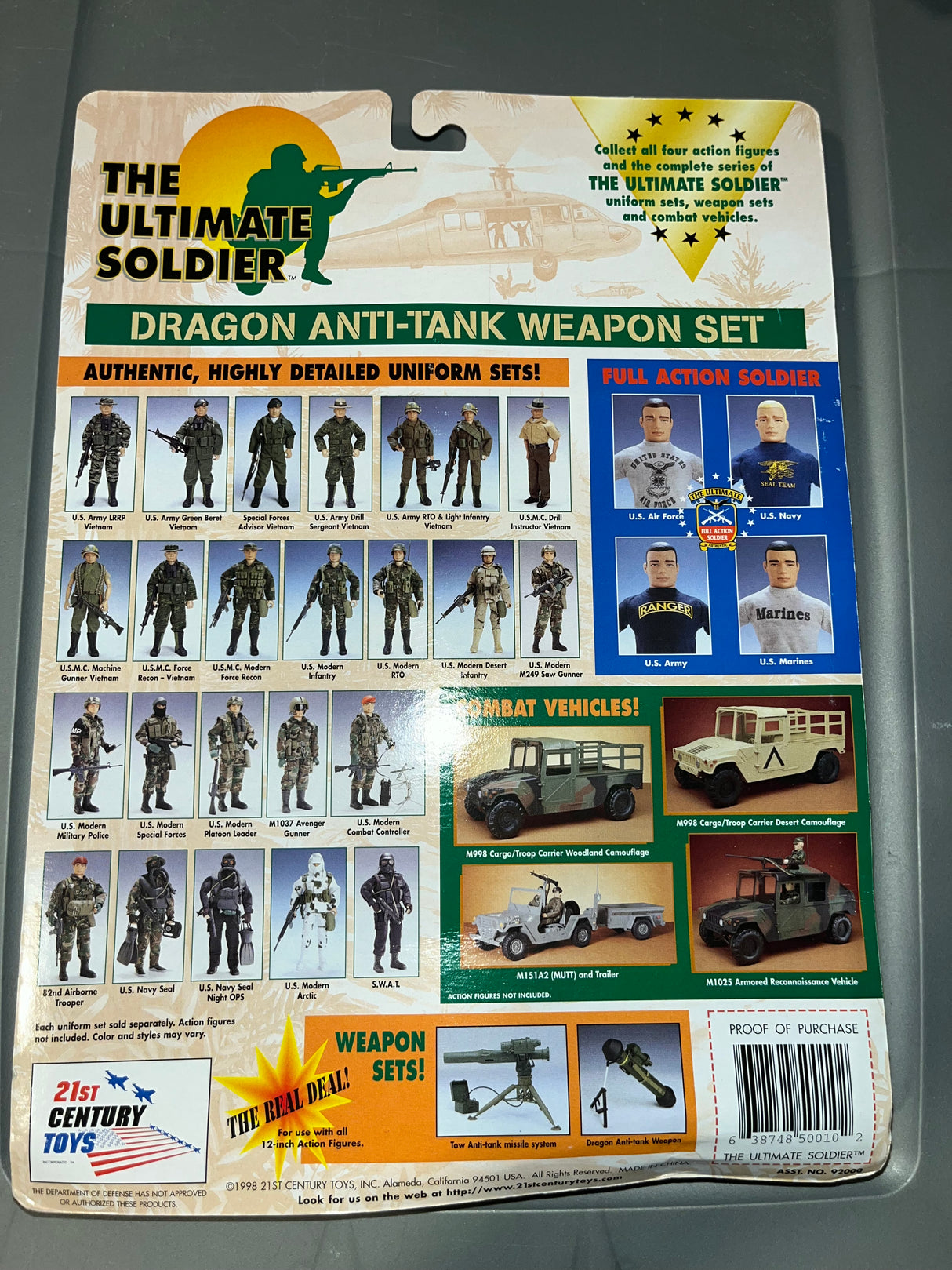 1/6 Scale Ultimate Soldier US Dragon Anti-Tank Weapon Set - NIB Ultimate Soldier