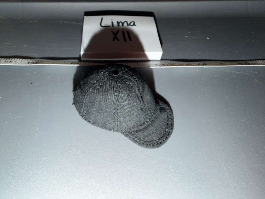 1/12 Scale Modern Black Baseball Cap - Lima XII