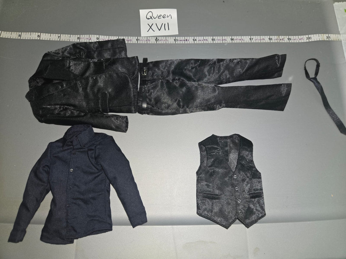 1/6 Scale Modern Era Civilian Dress Shoes - DAM Poker Kingdom Diamond 8 John Wick