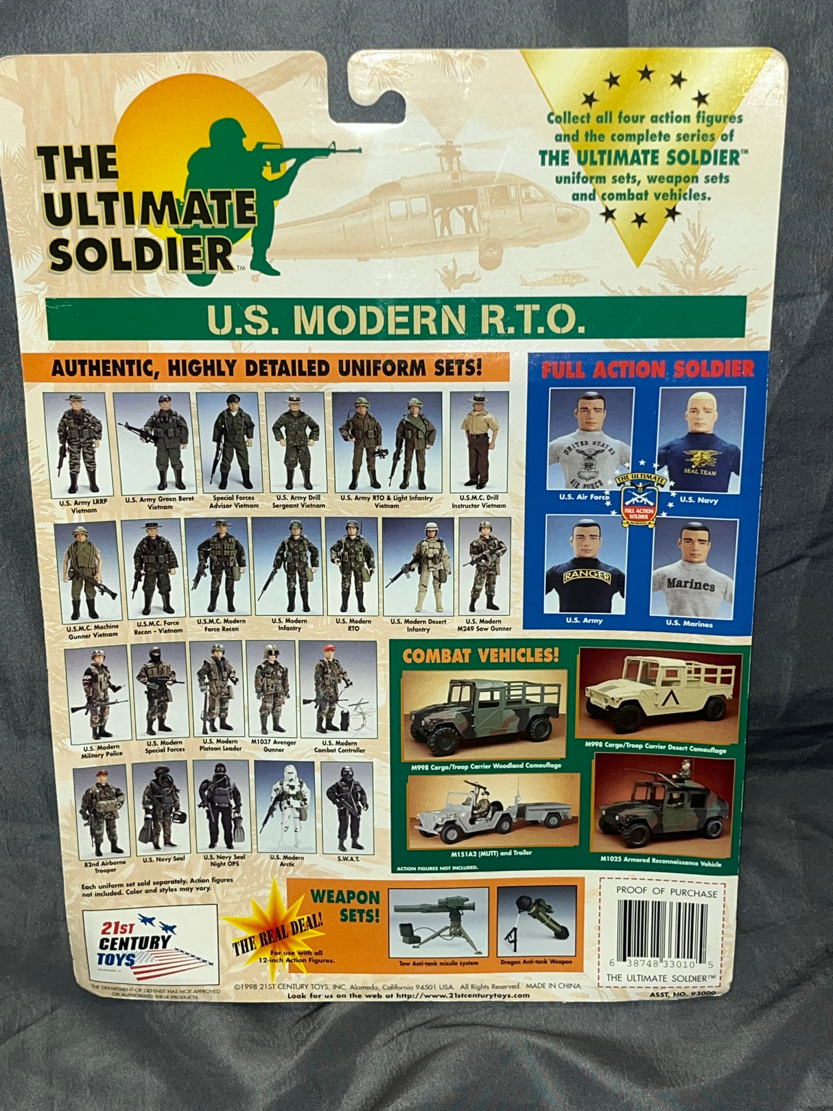 1/6 Scale Ultimate Soldier Modern US R.T.O. - NIB Ultimate Soldier Uniform Set