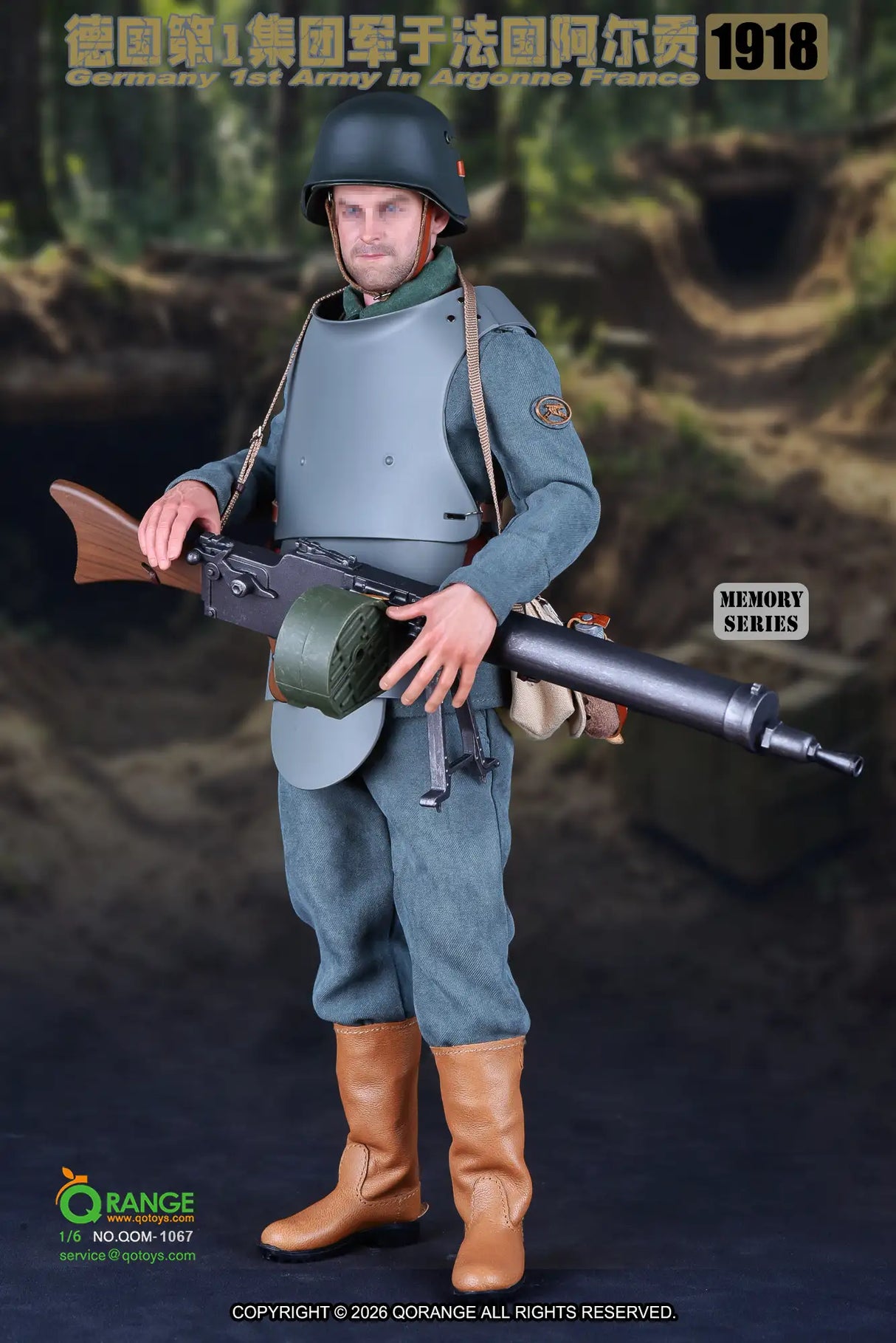 1/6 Scale World War One 1/6 GERMANY 1ST ARMY IN ARGONNE FRANCE 1918 QOM-1067 - QORange *Preorder*