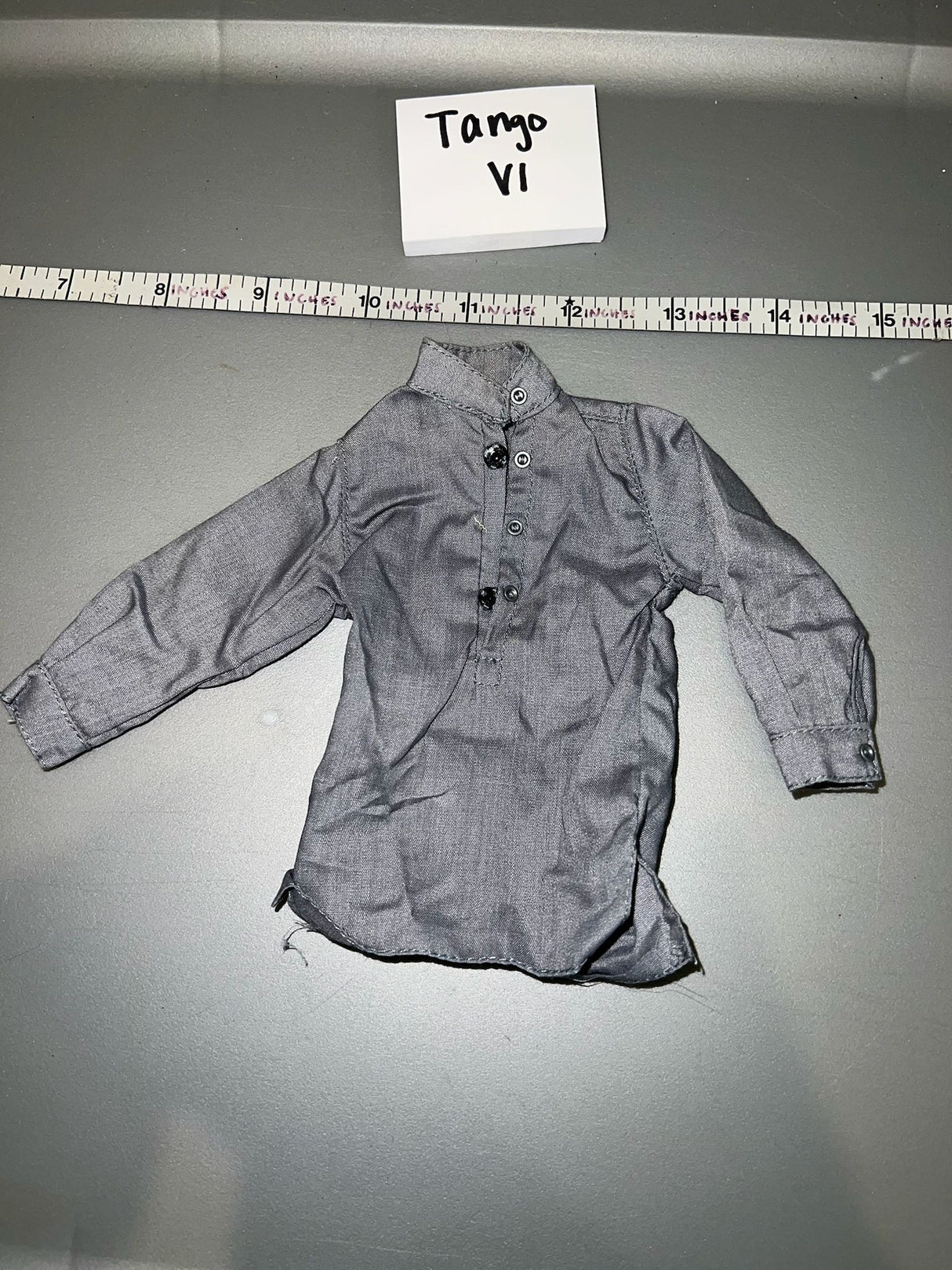 1/6 Scale WWII German Grey Work Shirt