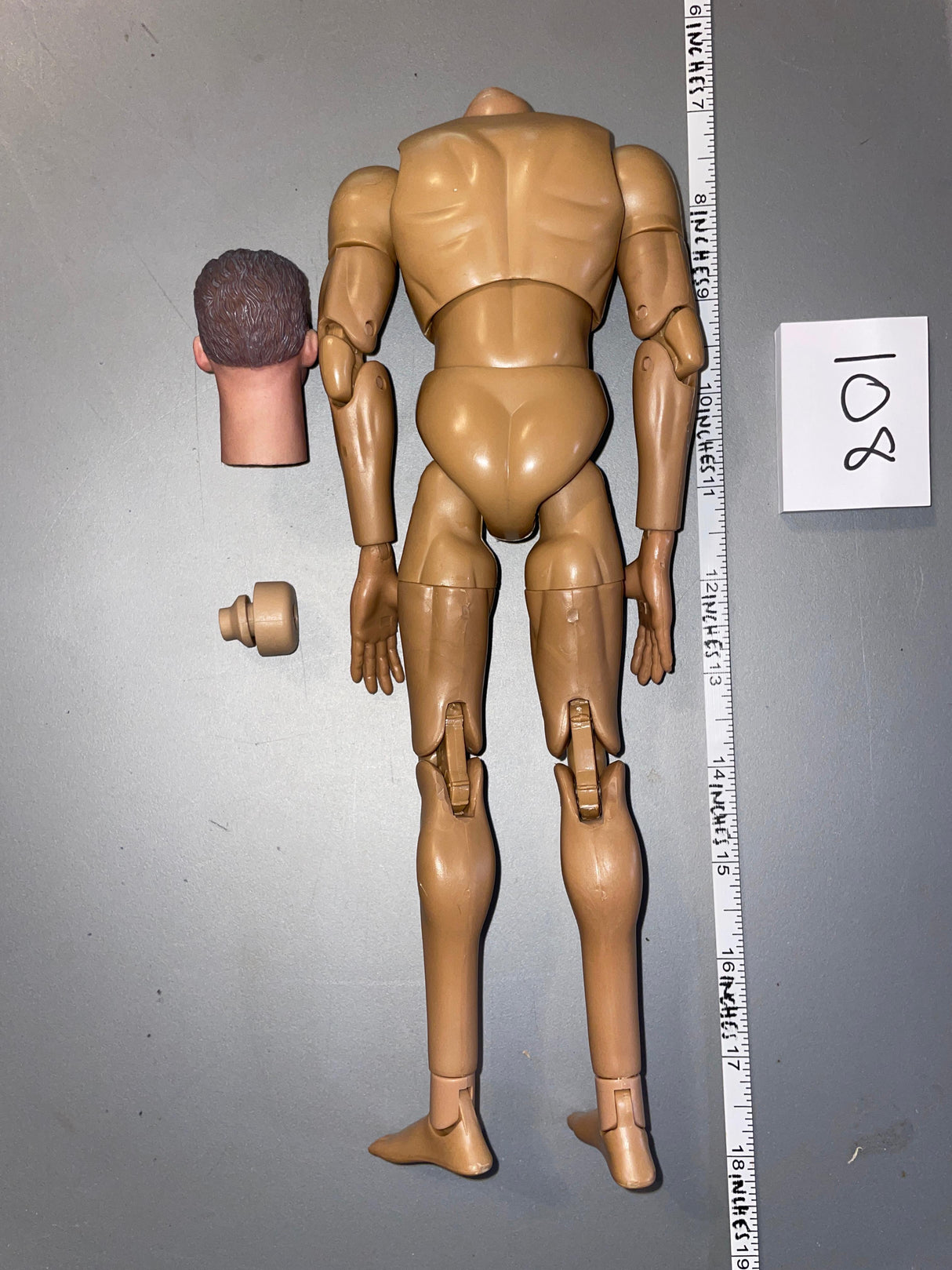 1/6 Scale Nude Figure - Basic Figure Facepool Head Sculpt