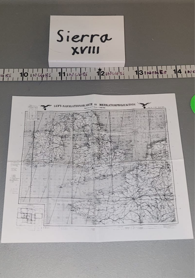 1:6 Scale WWII German Map
