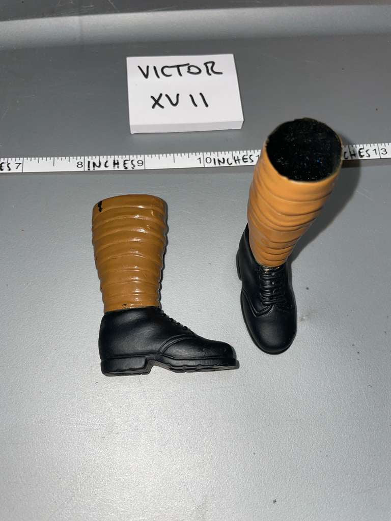 1/6 World War One US Boots and Gaiters