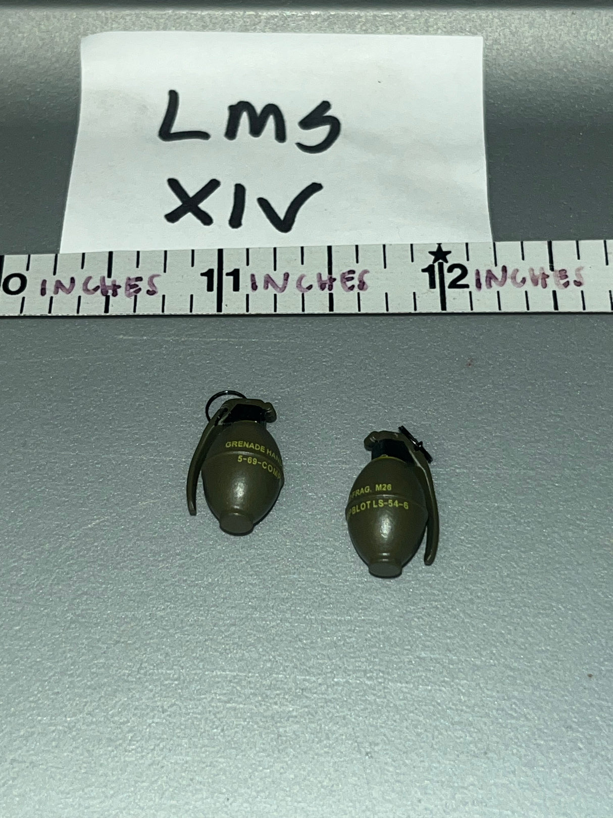 1:6 Scale Modern British Grenade Lot - DAM U.K. British SAS Gulf War Patrol Leader