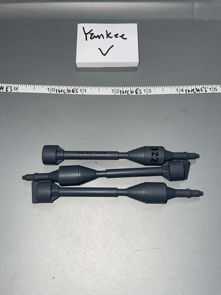 1/6 Scale WWII German Panzershrek Rocket Ammunition Lot