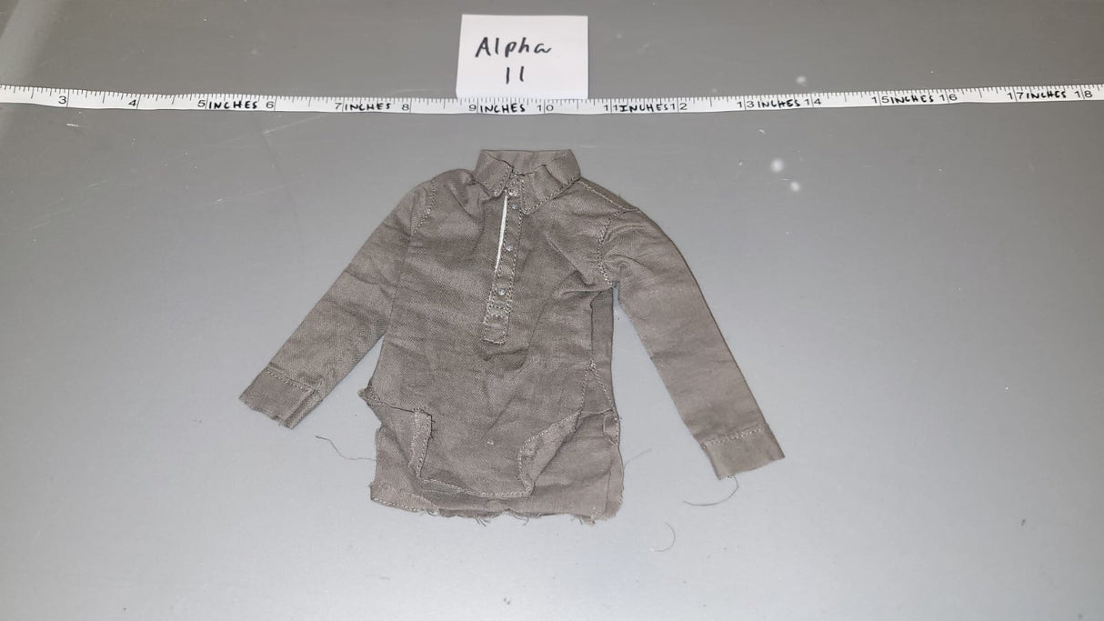 1/6 Scale WWII German Grey Work Shirt