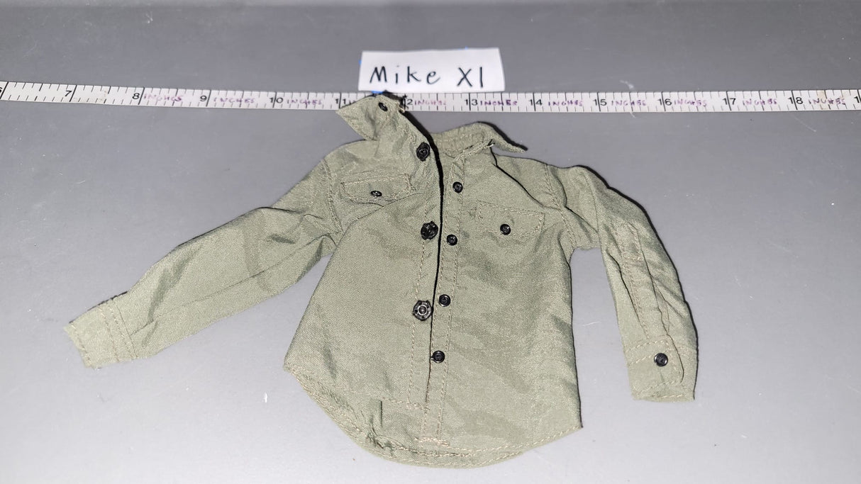1/6 Scale WWII German Green Work Shirt