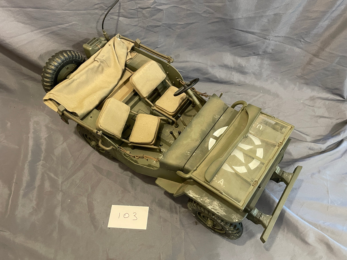 1/6 Scale WWII US Jeep - Ultimate Soldier - Weathered