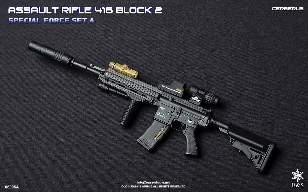 1/6 Scale Modern Era ASSAULT RIFLE 415 BLOCK 2 Weapons Set - NIB Easy and Simple Set A - BCSI