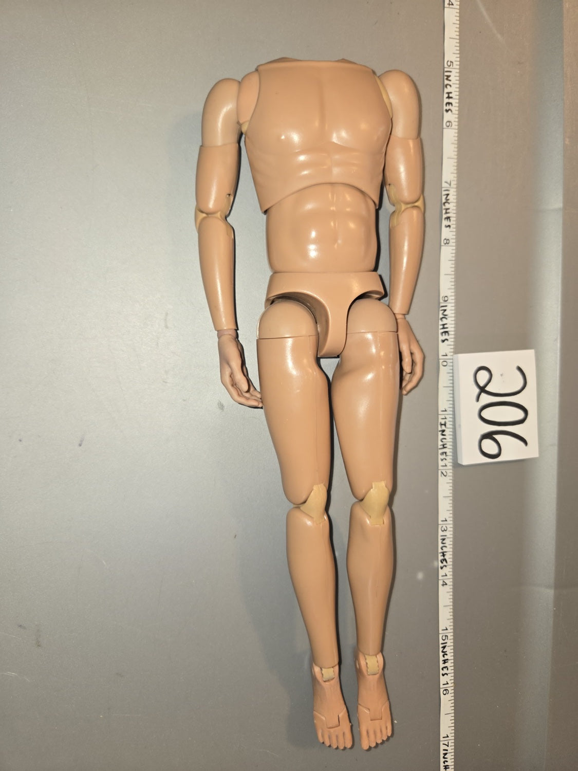 1/6 Scale Nude Male Figure Body - 306