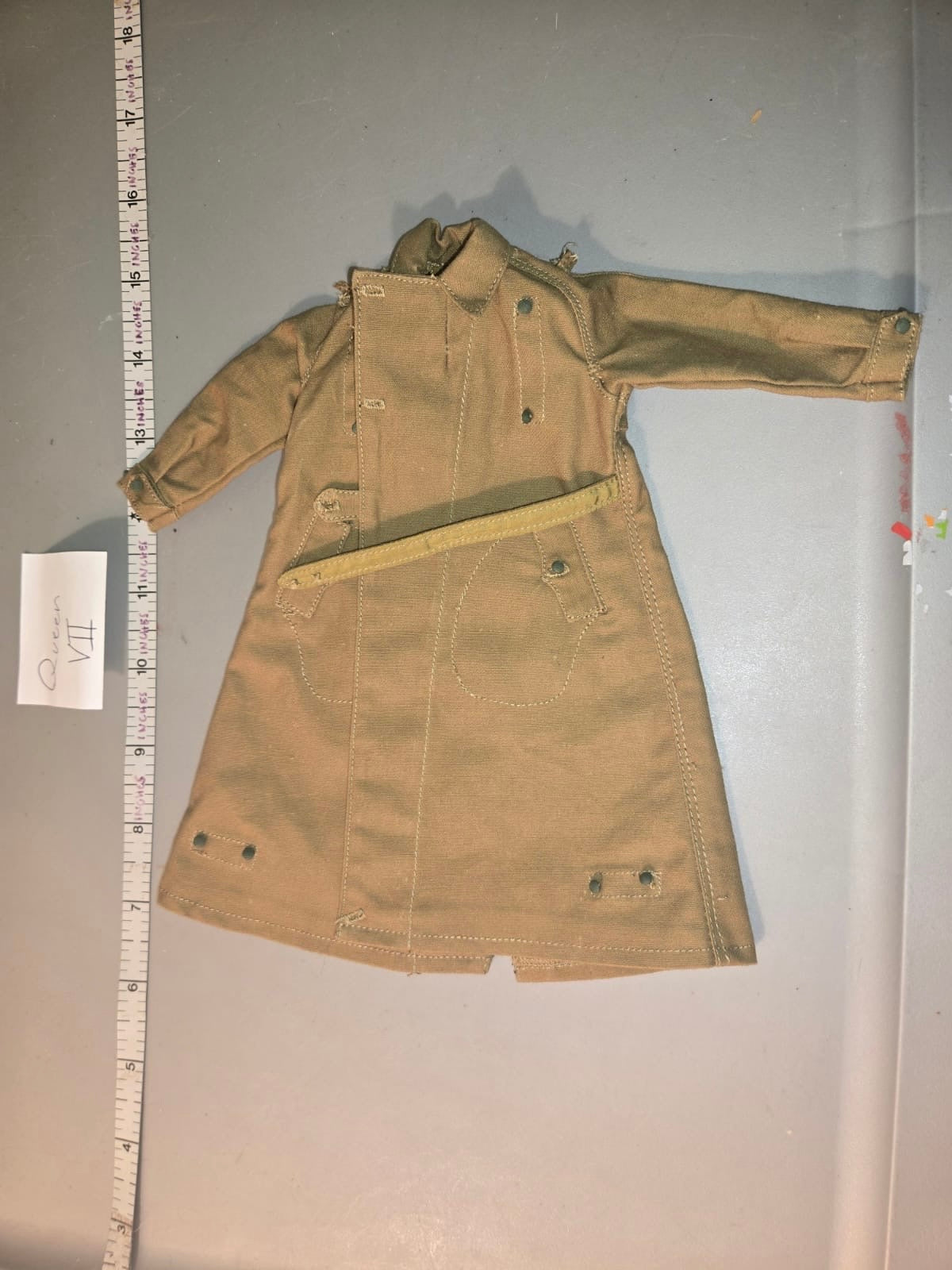 1/6 Scale WWII German Afrika Korps Motorcycle Coat - DID