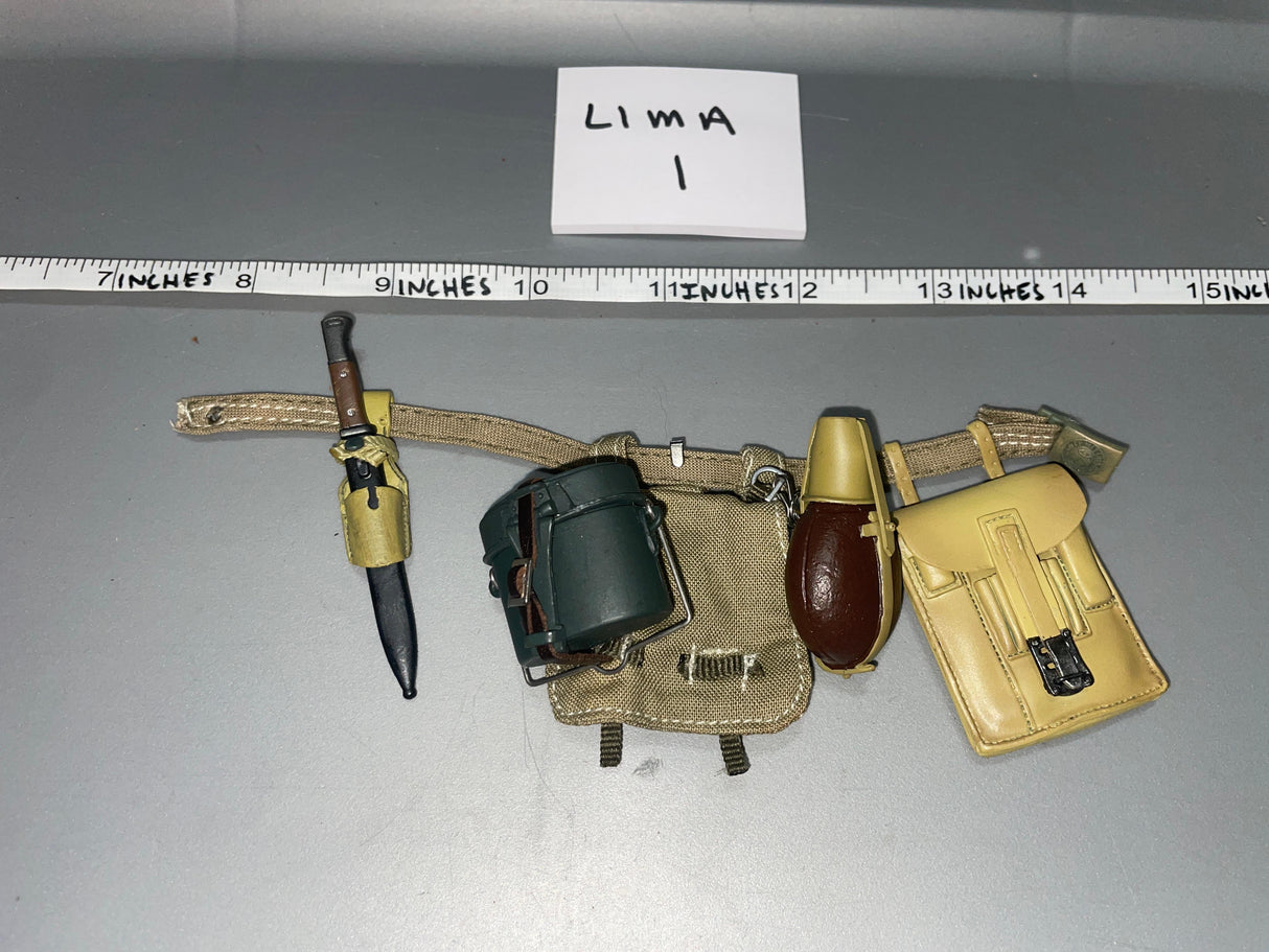 1/6 Scale WWII German Afrikakorps Field Gear Lot