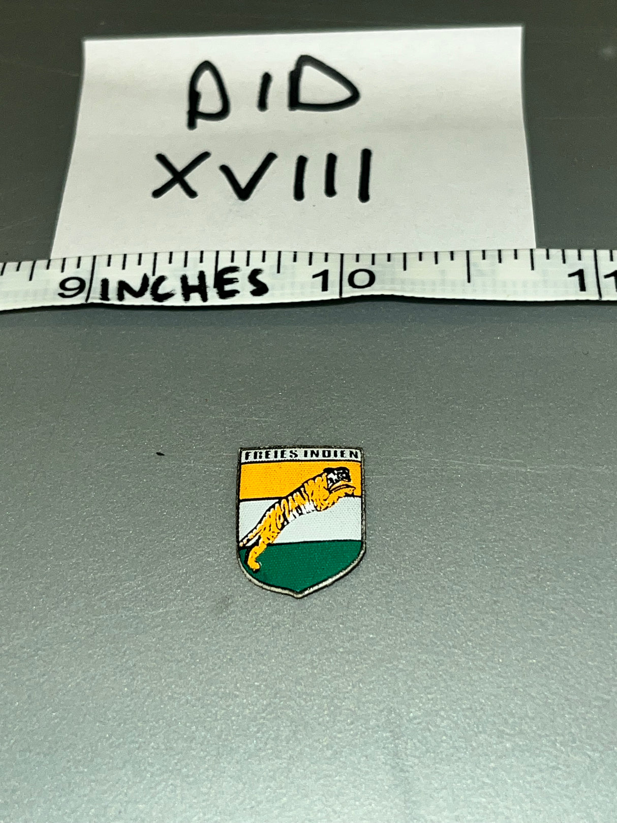 1/6 Scale WWII German Afrika Korps Indian Auxiliary Patch - DID Supply / Tanker Ishaan