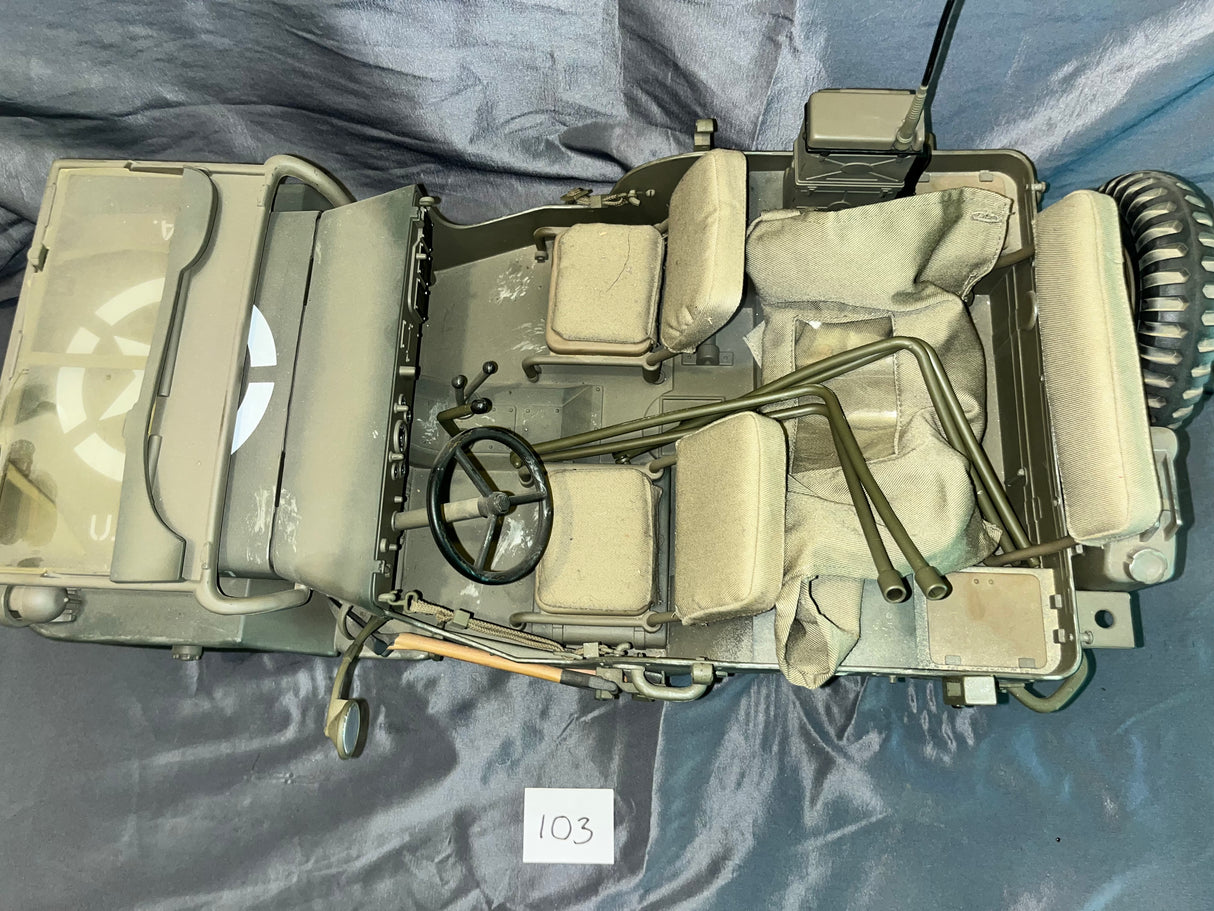 1/6 Scale WWII US Jeep - Ultimate Soldier - Weathered