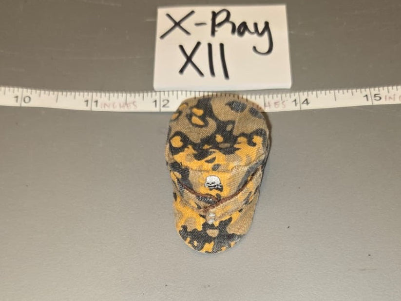 1/6 Scale WWII German Waffen Camouflage Field Cap - X-Ray XII
