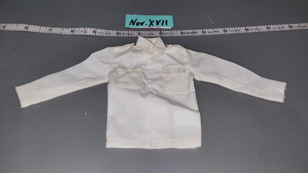 1:6 Scale WWII German White Dress Shirt