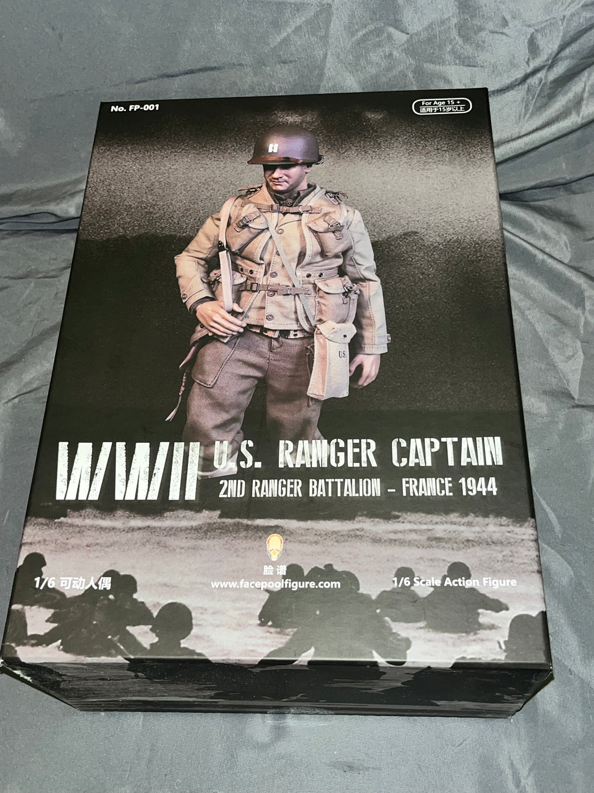 1/6 Scale WWII US 2nd Ranger Battalion Captain Miller - NIB Facepool
