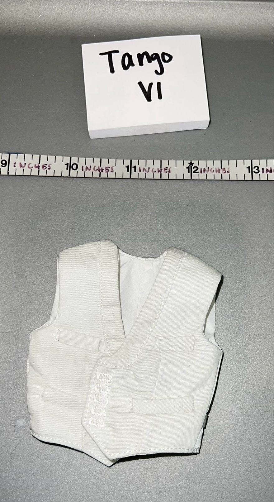 1/6 Scale WWII German White Dress Vest - DID
