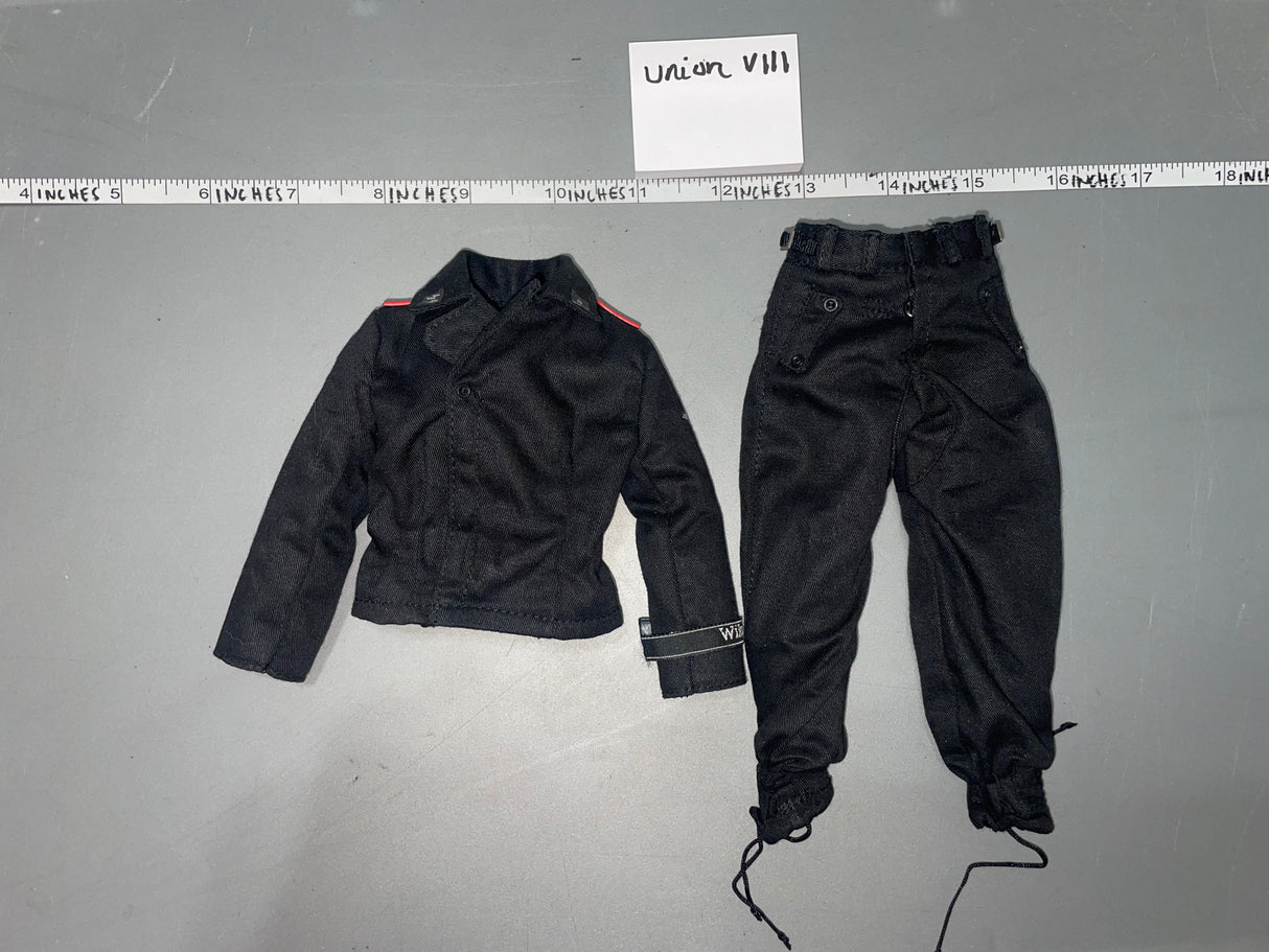 1/6 Scale WWII German Panzer Black Tanker Uniform
