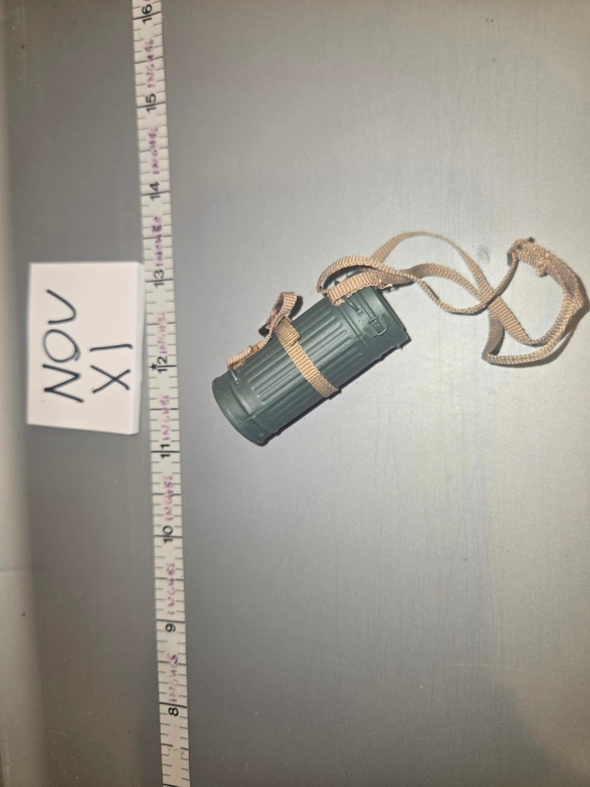 1/6 Scale WWII German Gas Mask Can - Metal