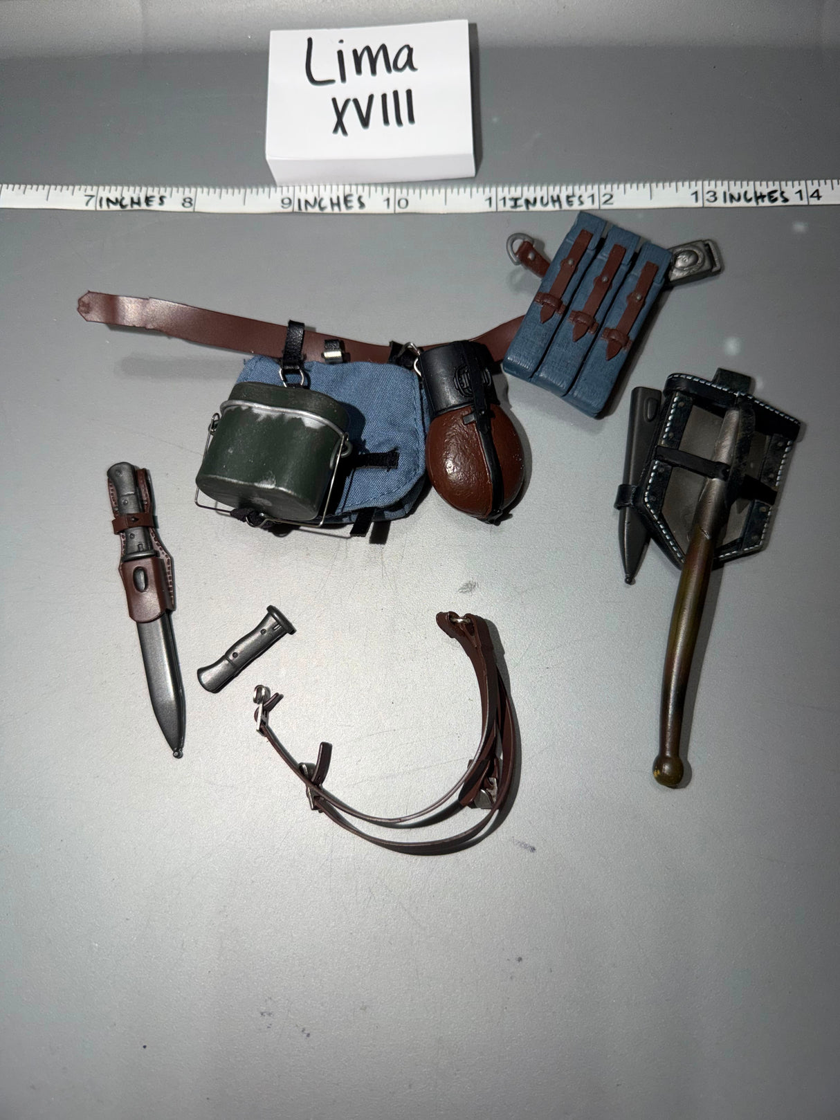 1/6 Scale WWII German Luftwaffe Fallschirmjager Field Gear Lot