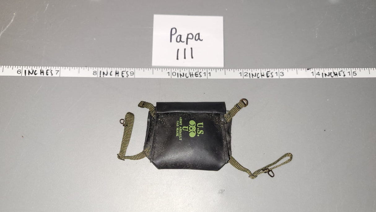 1:6 Scale WWII US Rubberized Gas Mask Bag