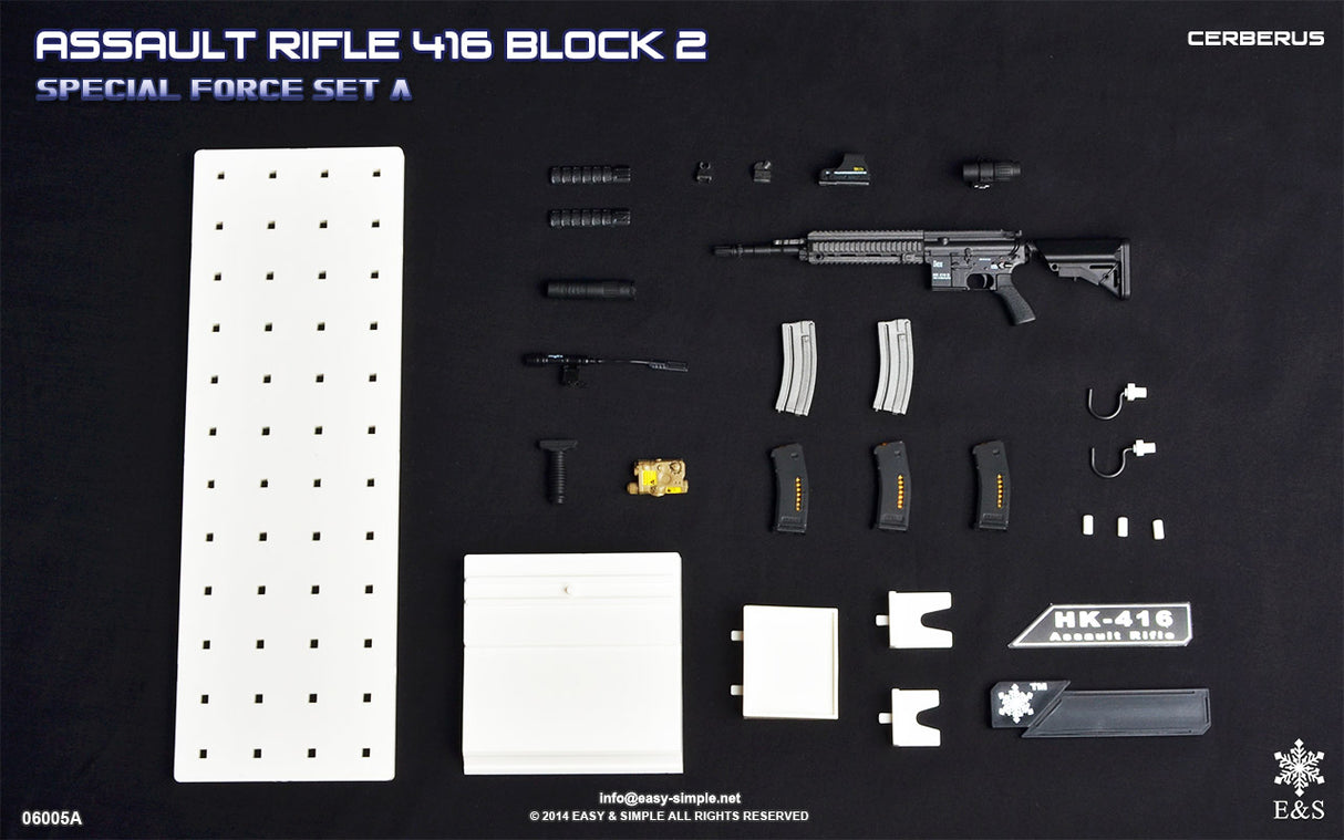 1/6 Scale Modern Era ASSAULT RIFLE 415 BLOCK 2 Weapons Set - NIB Easy and Simple Set A - BCSI