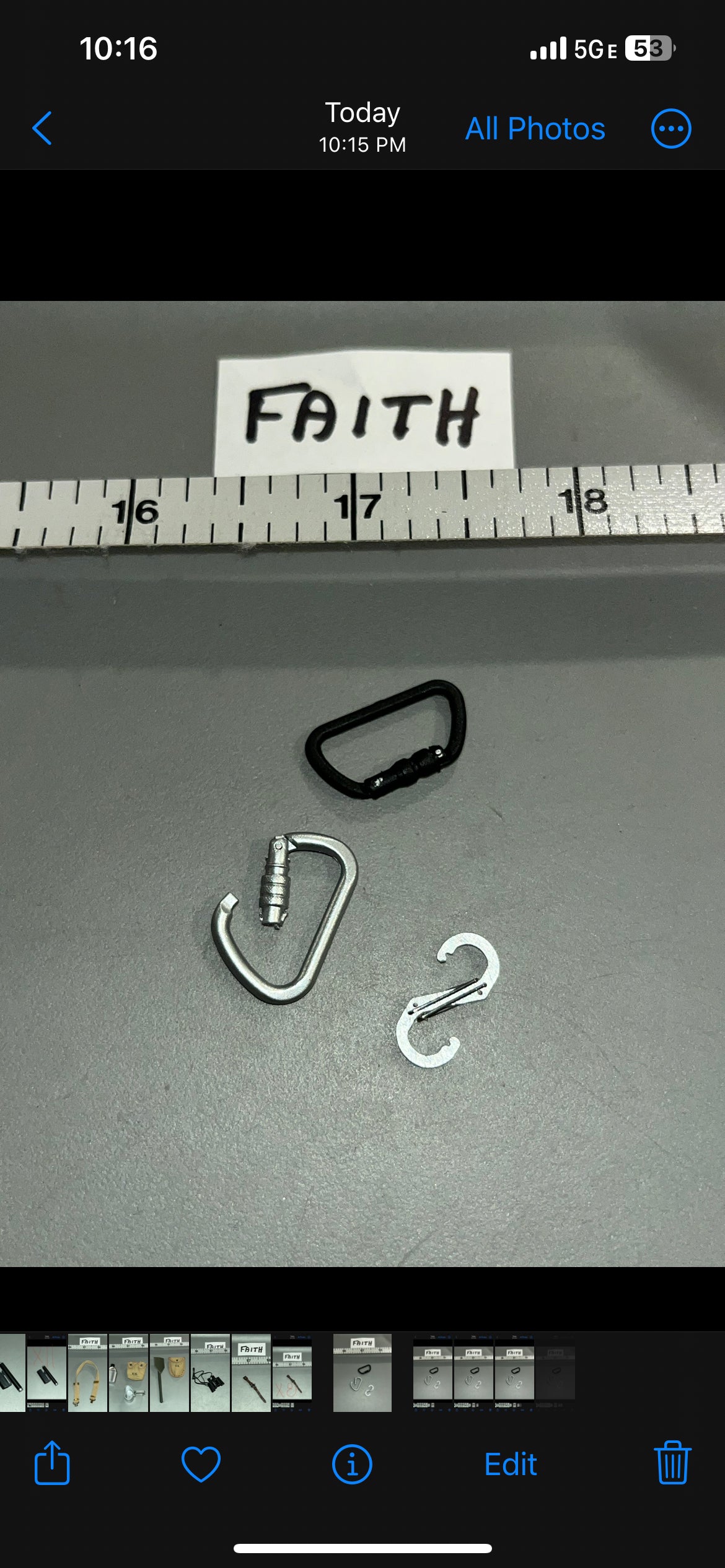 1/6 Scale Modern Era Carabiner Lot
