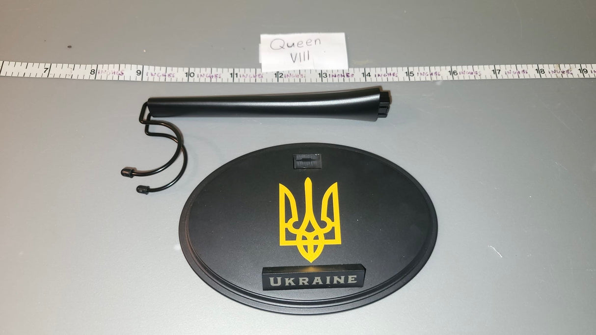 1/6 Scale Modern Era Figure Stand - Flagset Ukrainian