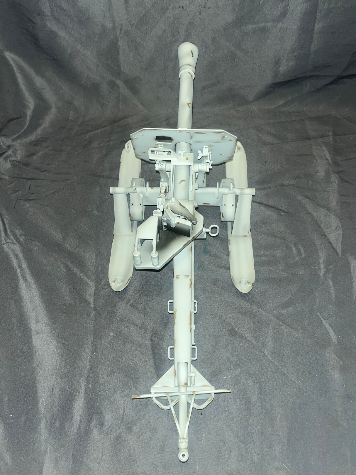 1/6 Scale WWII German Winter Camouflage Puppchen Antitank Gun with Ski Carriage