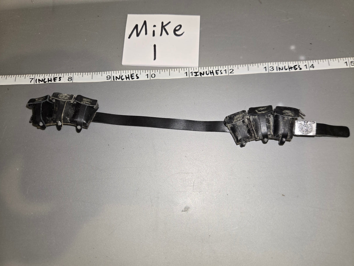 1:6 Scale WWII German Leather Kar-98 Pouches and Belt