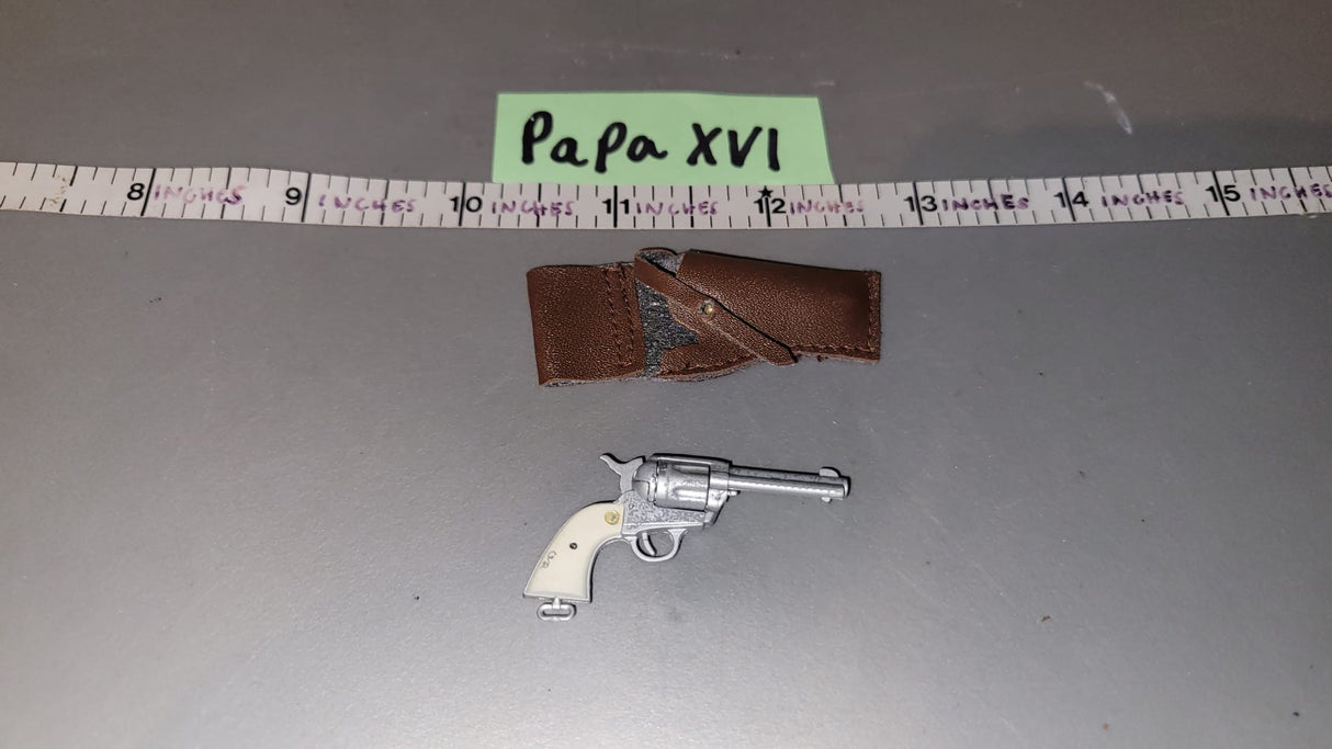 1/6 Scale WWII US Patton Revolver and Holster - Western