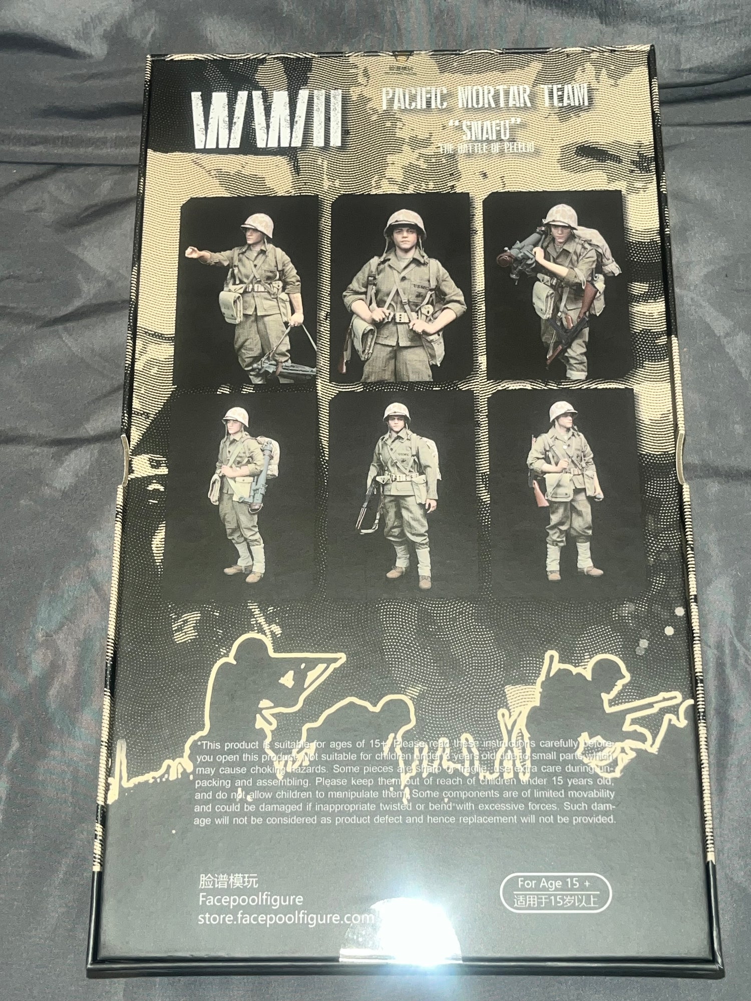 1/6 Scale WWII US Marine Mortarman Snafu - NIB Facepool