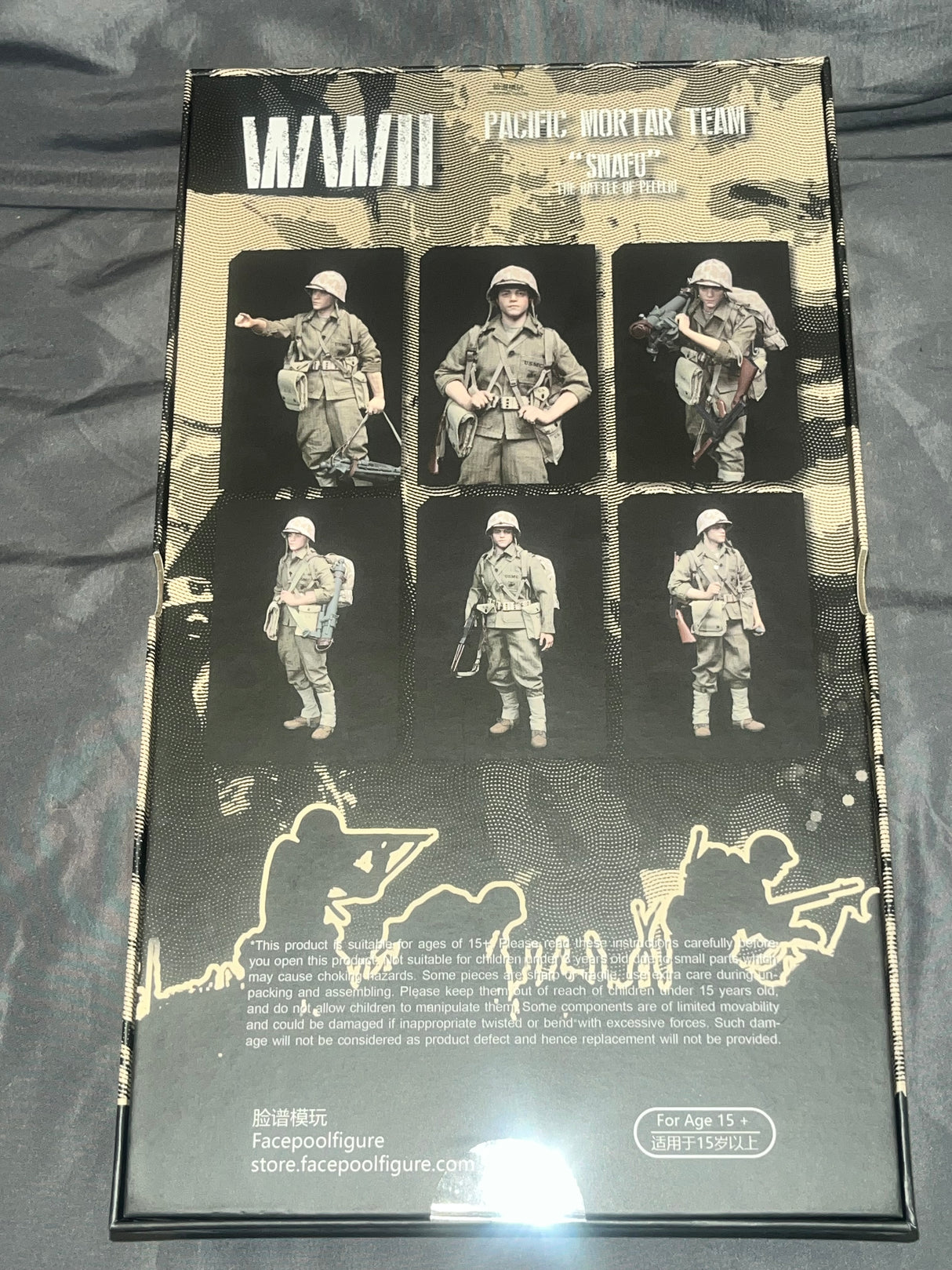 1/6 Scale WWII US Marine Mortarman Snafu - NIB Facepool