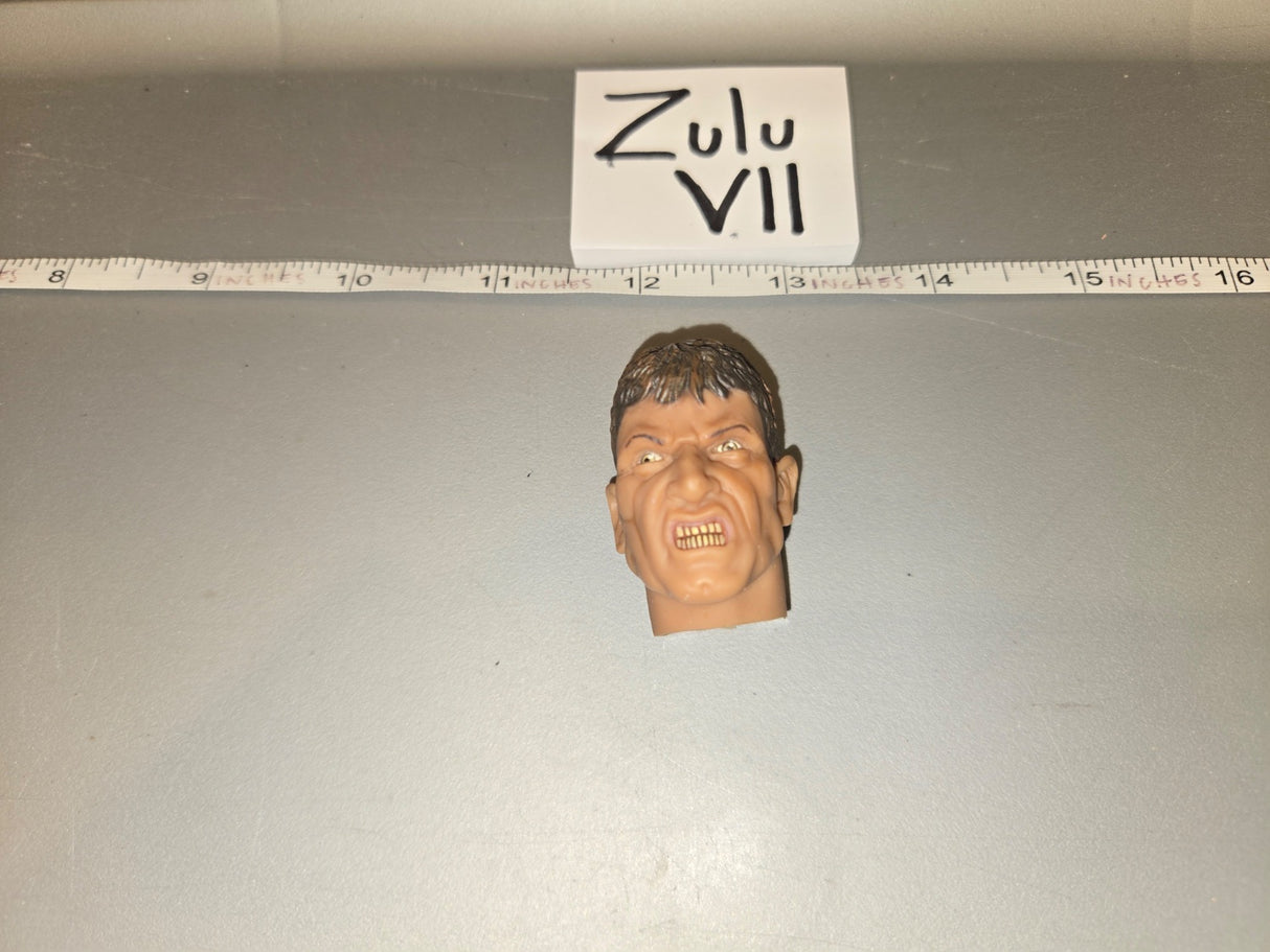 1/6 Scale Angry Male Head Sculpt - Zulu VII