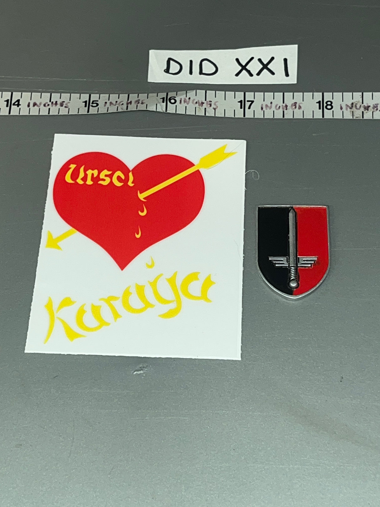 1/6 Scale DID WWII German Luftwaffe Pilot Erich Hartman Decal and Medallion