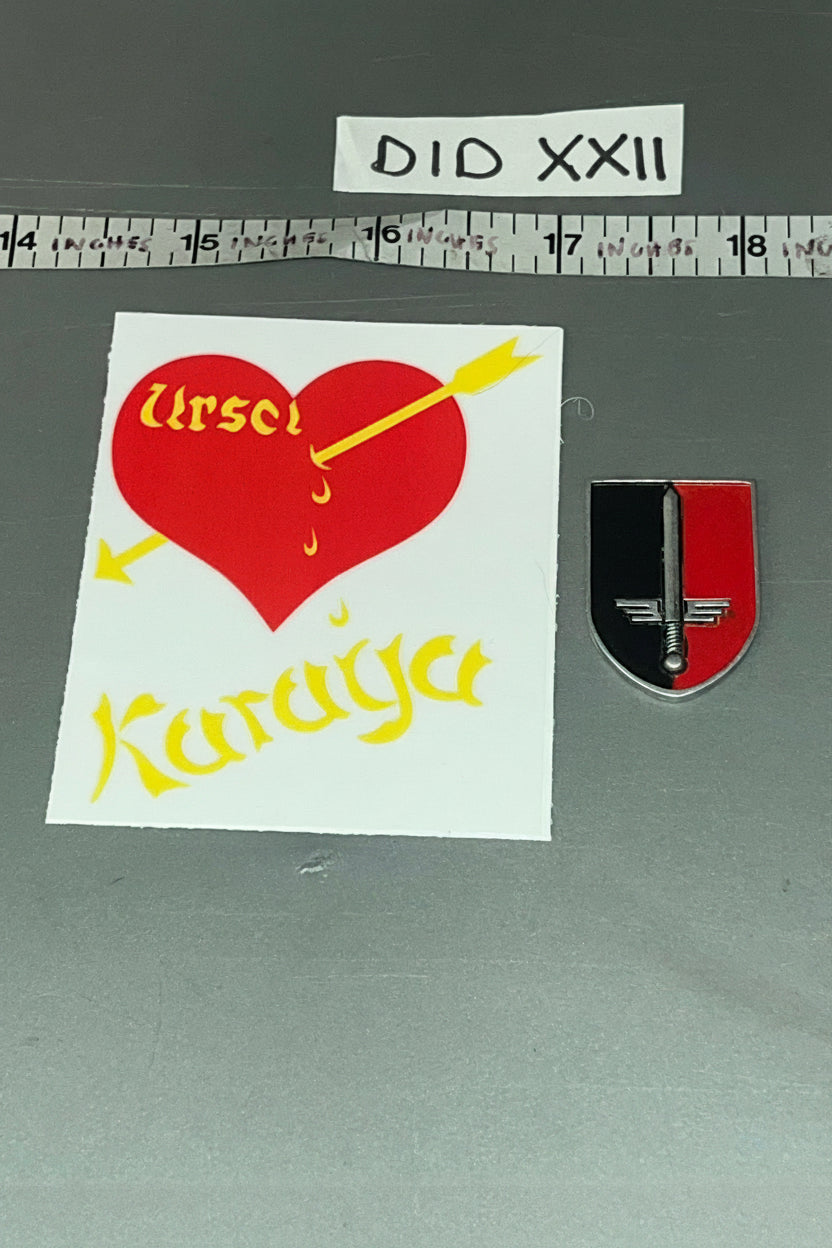 1/6 Scale DID WWII German Luftwaffe Pilot Erich Hartman Decal and Medallion