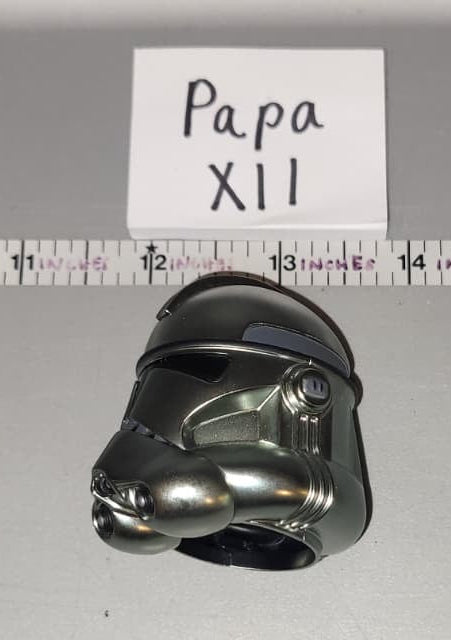 1/6 Scale Star Wars Hot Toys Chrome Clone Trooper Helmet / Head Sculpt MMS643